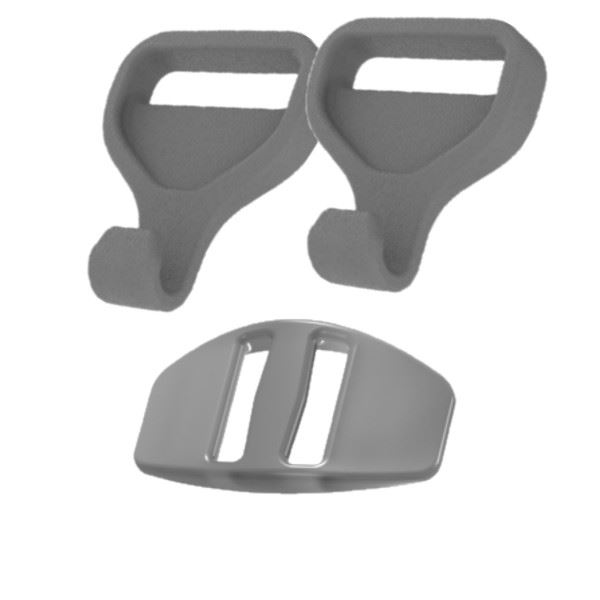 Clips and Buckle for adjustable headgear